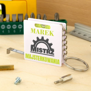 Brelok miarka z nadrukiem imienia - Mistrz Majsterkowania