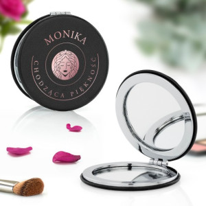 Lusterko kieszonkowe z nadrukiem dla nije - Chodząca Piękność