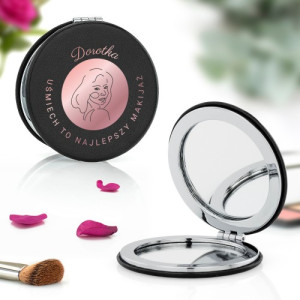 Lusterko kompaktowe z nadrukiem - Uśmiech jak makijaż