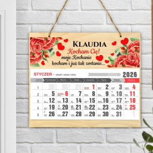 Kalendarz 2026 z dedykacją - Moje Kochanie