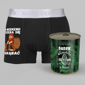Bokserki męskie w puszce z nadrukiem Rozmiar XL - Największa szycha