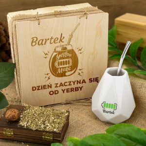 Zestaw upominkowy Yerba Mate z imieniem  - Początek dnia