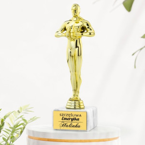 Statuetka z grawerem na emeryturę - Szczęśliwa Emerytka