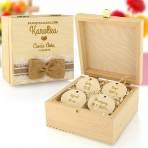 Pudełko wspomnień na urodziny - Pierwszy Roczek