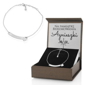 Srebrna bransoletka 925 na Bierzmowanie - Piękna pamiątka