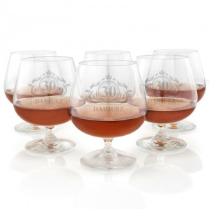Kieliszki do brandy - Urodzinowy Toast