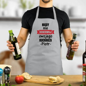 Fartuch kuchenny z nadrukiem - Nie drażnij kucharza