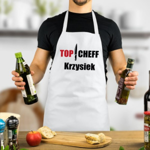 Fartuch kuchenny z imieniem - Topchef niezrównany