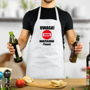 Fartuch kuchenny z imieniem - Nie narzekaj