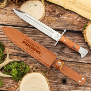 Bagnet w pokrowcu z grawerem dla taty - Kochanemu Tacie