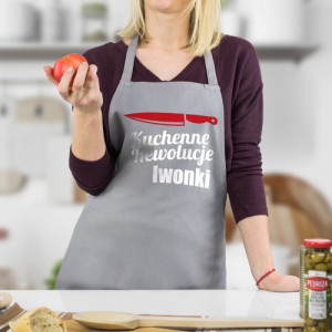 Fartuch kuchenny dla niej z nadrukiem -  Rewolucje