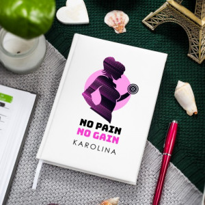 Planer z nadrukiem imienia - No pain, no gain