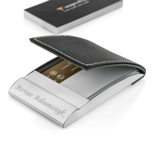 Etui na wizytówki z grawerem dla niego - Szef