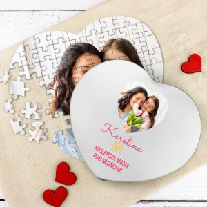 Puzzle z nadrukiem zdjęcia - Serce dla Mamy