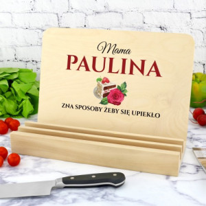 Podstawka pod książkę kucharską z nadrukiem - Mama zna sposoby