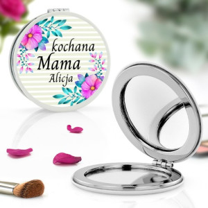 Lusterko kompaktowe z nadrukiem - Kochana Mama