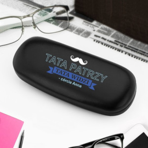 Etui na okulary z nadrukiem imienia - Tata patrzy