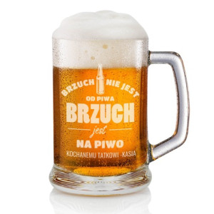 Kufel z grawerem dla taty - Brzuch na piwo
