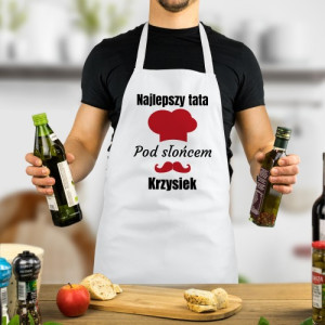 Fartuch kuchenny z imieniem - Najlepszy Tata