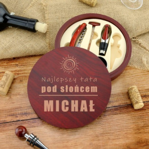 Akcesoria do wina z nadrukiem - Najlepszy Tata