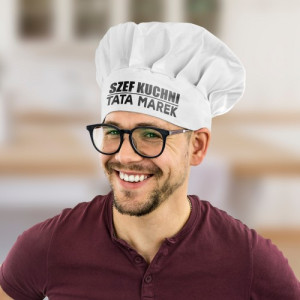 Czapka kucharza z nadrukiem dla taty - Szef Kuchni