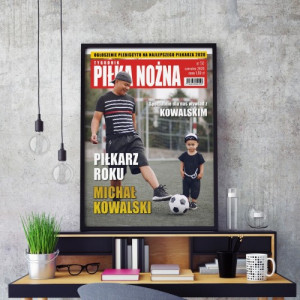 Okładka z magazynu ze zdjęciem - Najlepszy Piłkarz
