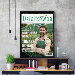 Okładka magazynu ze zdjęciem - Tygodnik Działkowca