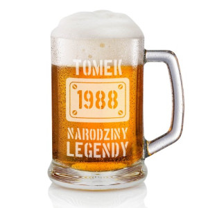 Kufel na piwo z grawerem na urodziny dla niego - Legenda
