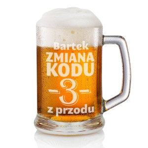 Kufel do piwa z grawerem na 30 urodziny - Zmiana