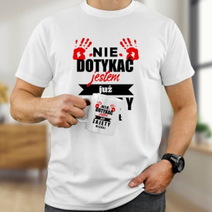 Koszulka Rozmiar L i kubek z nadrukiem dla chłopaka - Jestem już zajęty