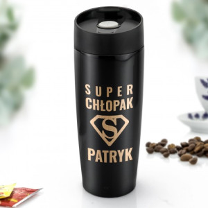 Kubek termiczny z grawerem dla chłopaka - Super chłopak