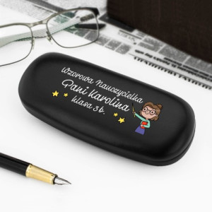 Etui na okulary z nadrukiem imienia - Wzorowa nauczycielka