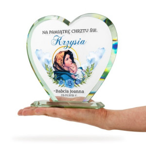 Statuetka na pamiątkę chrztu św. - Madonna z Dzieciątkiem