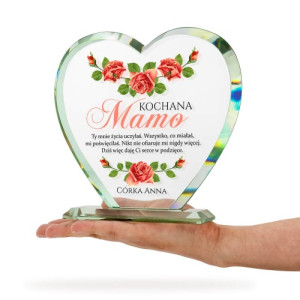 Szklane serce dla mamy - Kochana mamo
