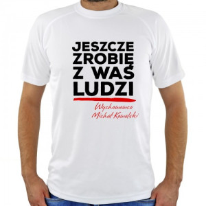 Koszulka męska z nadrukiem dla wychowawcy Rozmiar L - Zrobię z Was ludzi