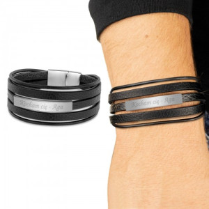 Bransoletka męska z grawerem - Dla ukochanego