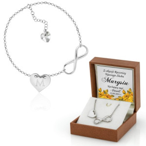 Bransoletka srebrna na rocznicę ślubu - Nasza rocznica