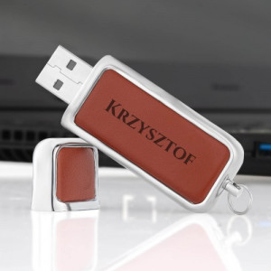 Pendrive 32 GB z grawerem dla niego - Brązowy