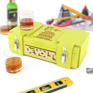 Skrzynka na alkohol ze szklankami - Zestaw awaryjny