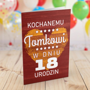 Kartka na osiemnastkę z życzeniami dla niego - Dorosłość