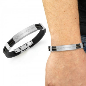 Bransoletka z grawerem dla motocyklisty - Czuję, że żyję