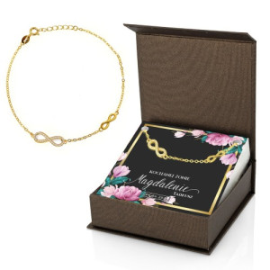 Bransoletka nieskończoność dla żony - Złote wyznanie