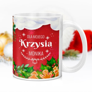 Kubek z nadrukiem na święta dla niego - Dzwoneczki