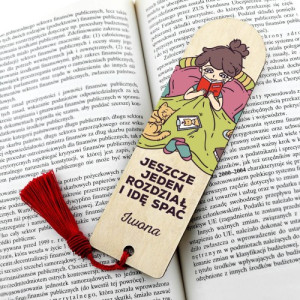 Zakładka do książki z nadrukiem dla mola książkowego - Jeden rozdział