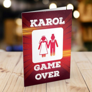 Kartka na wieczór kawalerski - Game over
