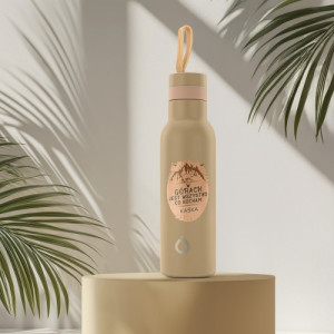 Bidon na wodę Dafi z nadrukiem dla miłośnika gór - Niedźwiedź