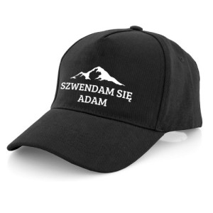 Czapka z daszkiem i nadrukiem dla miłośnika gór - Szwendam się