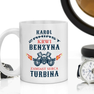 Kubek z nadrukiem dla kierowcy - Benzyna i turbina