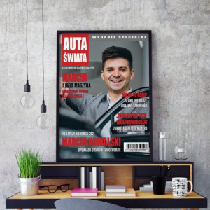 Okładka magazynu ze zdjęciem dla kierowcy - Kierowca roku