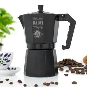 Kawiarka ciśnieniowa z grawerem dla babci - Baristka